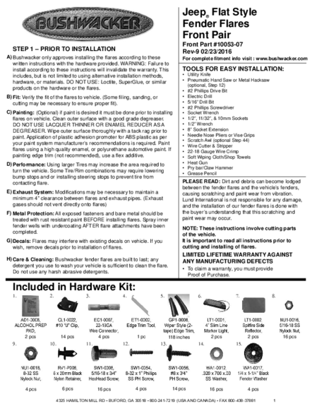 Installation Manual